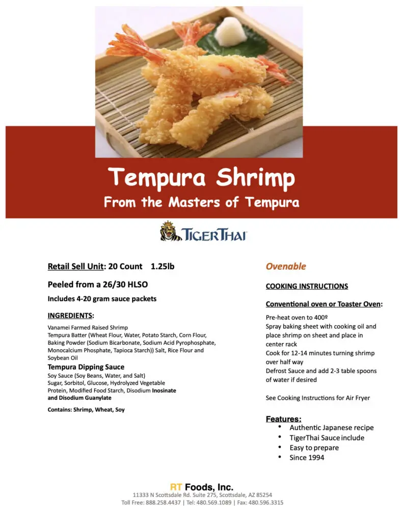 ‎Tempura Shrimp 20ct .‎1